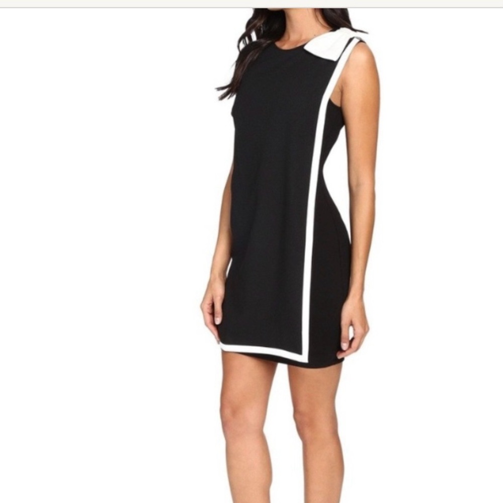 Ted Baker Elija Double Layer Shift Dress with Bow - Picture 2 of 10